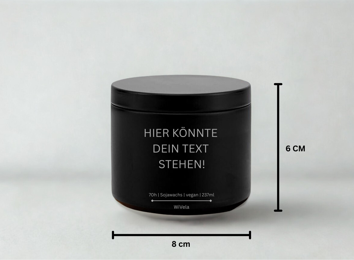 Duftkerze | Dein eigener Text!