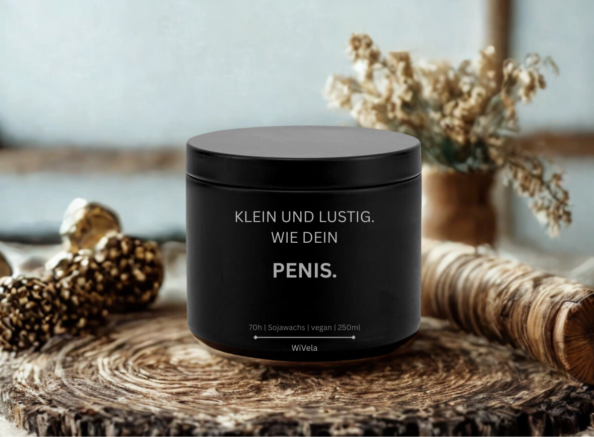 Duftkerze | klein und lustig. Wie dein Penis!