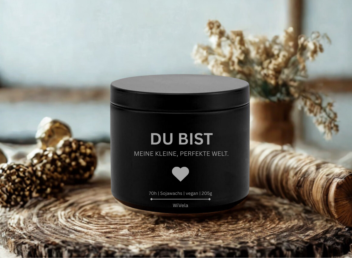 Duftkerze | Du bist meine kleine, perfekte Welt!